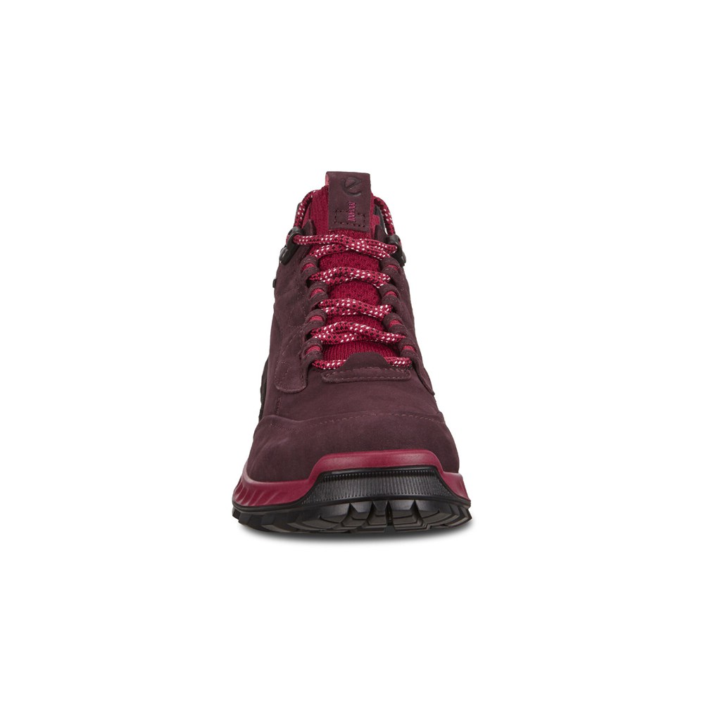 Tenis De Montaña Mujer - ECCO Exohike Mid Gtx - Vino - IUG681097